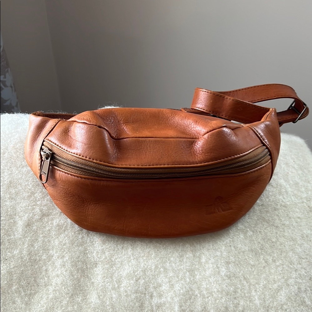 Classic Brown Leather Waist Bag - Men